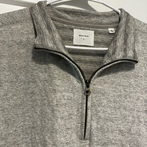 Billy Reid Gray Zip Up Sweater Knit Comfort